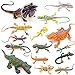 Guaishou Lizards Toys 15pcs Realistic Lizard Chameleon Reptile Figure Play Set - Image 2