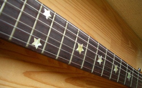 Inlaystickers Fret Markers for Guitars & Bass - Everly Brothers Stars - White Pearl F-093EB-WT - Image 3