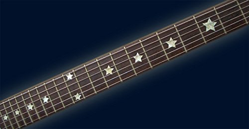 Inlaystickers Fret Markers for Guitars & Bass - Everly Brothers Stars - White Pearl F-093EB-WT - Image 2