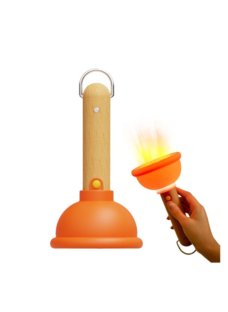 SYOSI Mini Plungers Funny Night Light for Kids, Energy Saving NightLight, Cute Silicone Toilet Plunger Night Lights for Adults Kids Bedroom, night Lights Plug Into Wall for Hallway,Kid’s Bedroom, Stairways - Image 1