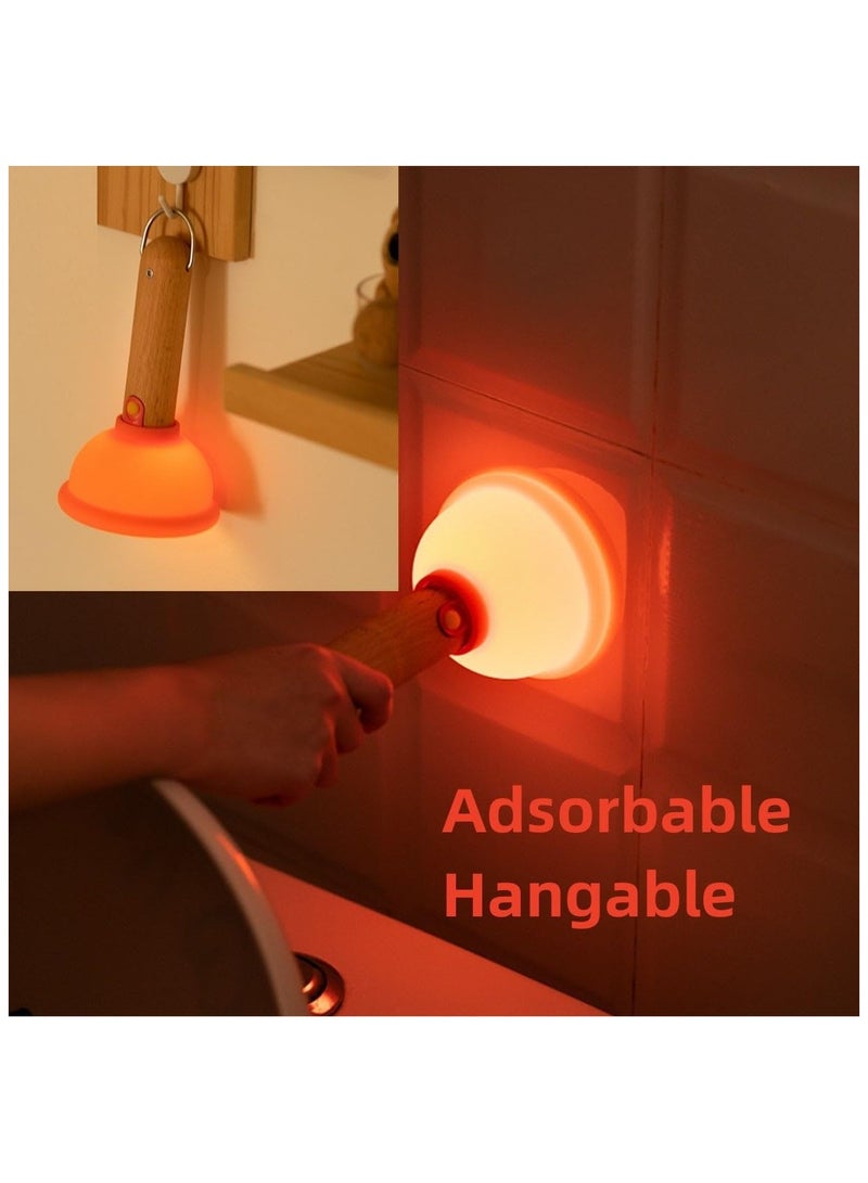 SYOSI Mini Plungers Funny Night Light for Kids, Energy Saving NightLight, Cute Silicone Toilet Plunger Night Lights for Adults Kids Bedroom, night Lights Plug Into Wall for Hallway,Kid’s Bedroom, Stairways - Image 5