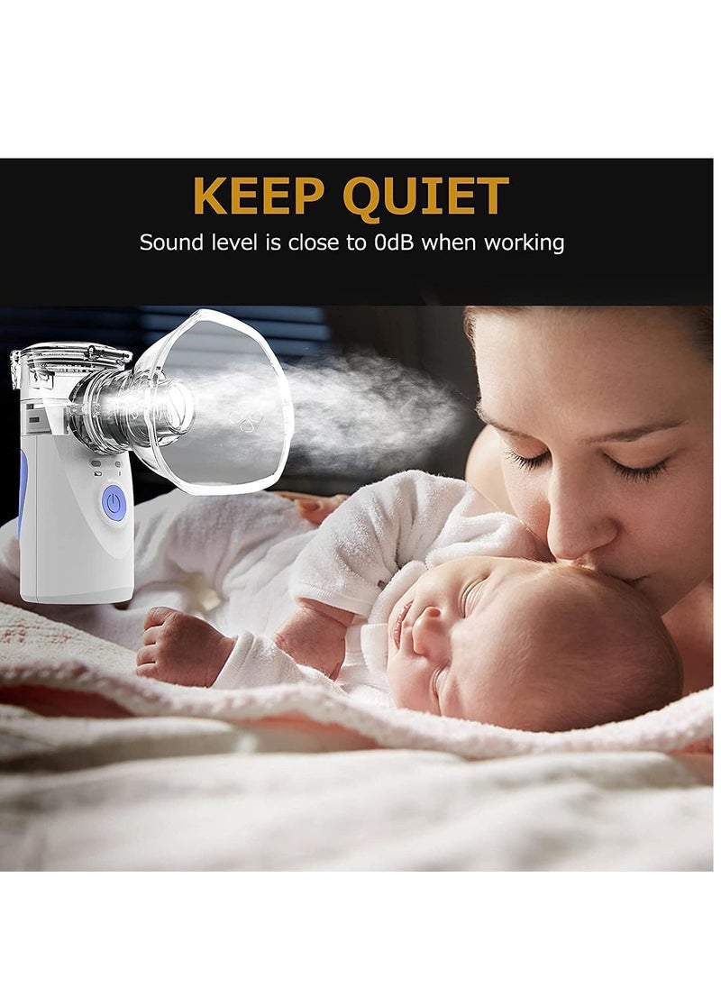 zenvo X - Portable Mesh Nebulizer for Adults and Kids | Compact Ultrasonic Humidifier for Home and Travel Use | Includes Masks and Mouthpieces - Image 1