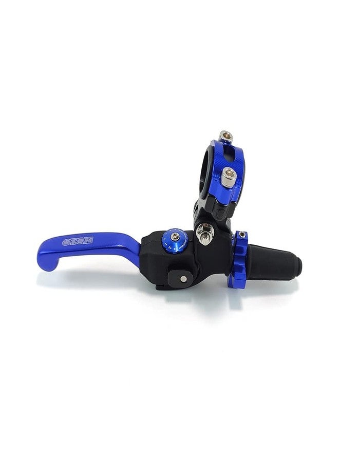 OTOM Clutch Lever Motocross Dirt Bike Fall Prevention Folding Adjustable for Dirt Bike (Blue) - Image 1