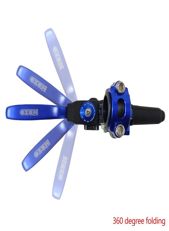 OTOM Clutch Lever Motocross Dirt Bike Fall Prevention Folding Adjustable for Dirt Bike (Blue) - Image 3