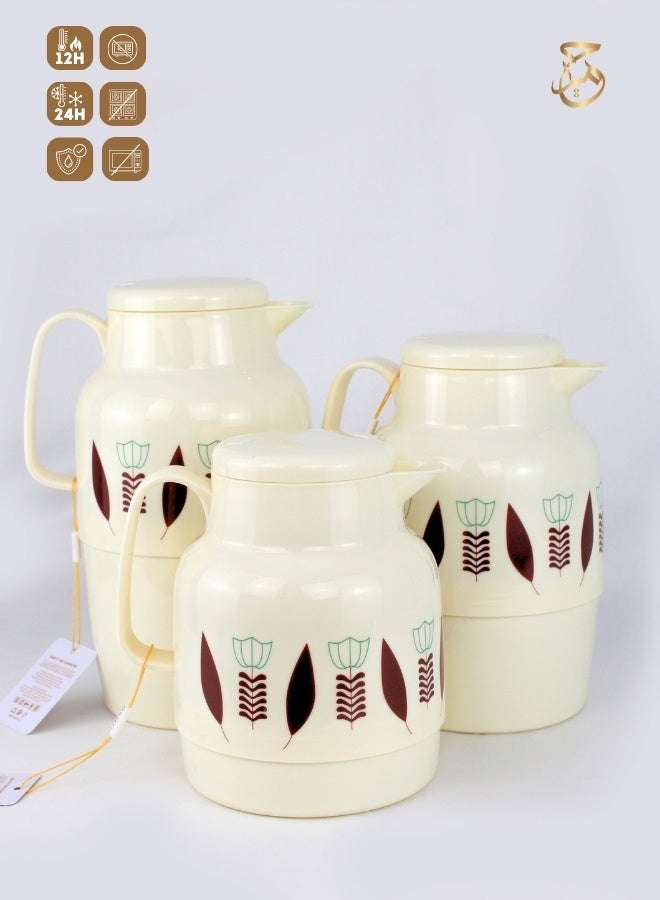 Red Home Vacuum Flask Set 2000ml,1500ml, 1000ml,EN  - Image 1