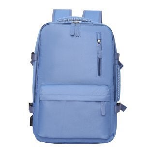 Backpack Large Capacity Men and Womens Outdoor Travel Bag Nylon Fashion Backpack Waterproof Short Distance Computer Schoolbag Royal Blue 