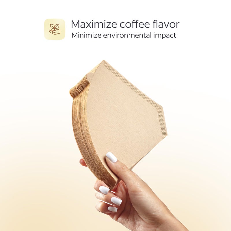 GoodCups 200 Count #4 Unbleached Paper Coffee Filters for Cuisinart, Ninja, BLACK+DECKER & other 8-12 Cup Coffee Makers - Perfect Paper Filter for Pour Over and Drip Coffee - Image 5