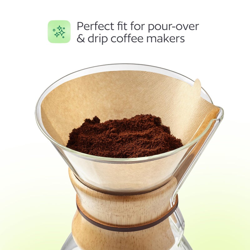 GoodCups 200 Count #4 Unbleached Paper Coffee Filters for Cuisinart, Ninja, BLACK+DECKER & other 8-12 Cup Coffee Makers - Perfect Paper Filter for Pour Over and Drip Coffee - Image 4