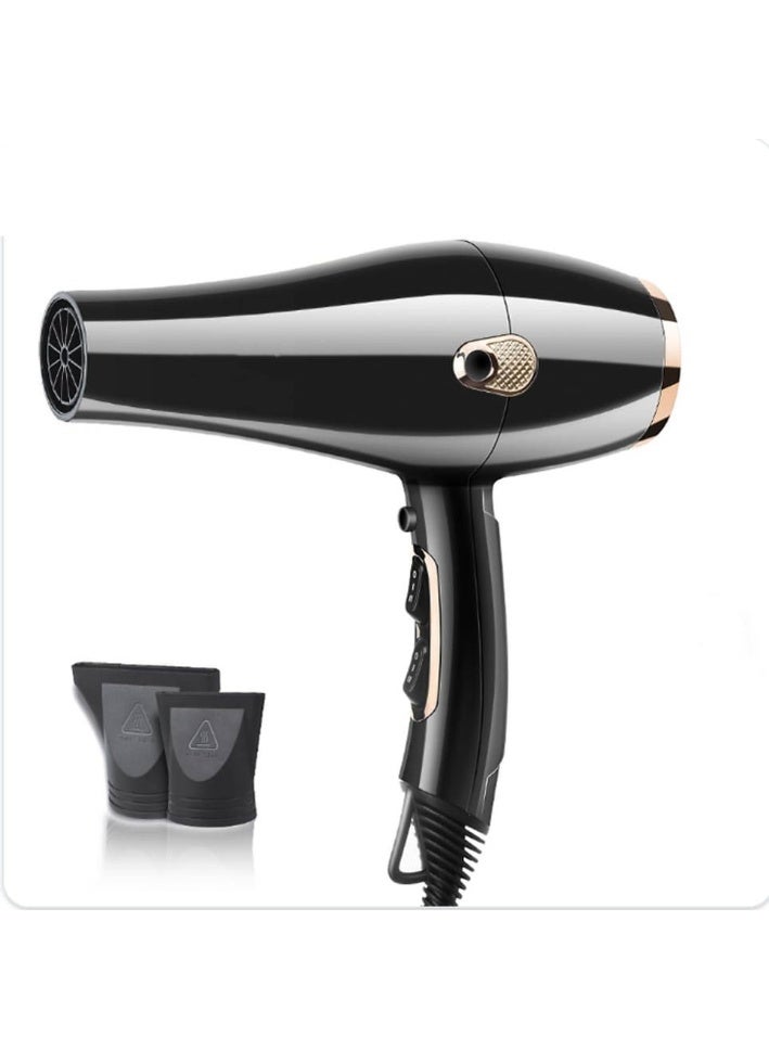 مجفف شعر احترافي بـ 3 درجات حرارة و2 سرعات – موتور AC عالي الأداء مع زر الهواء البارد وسلك بطول 3 متر - Image 1