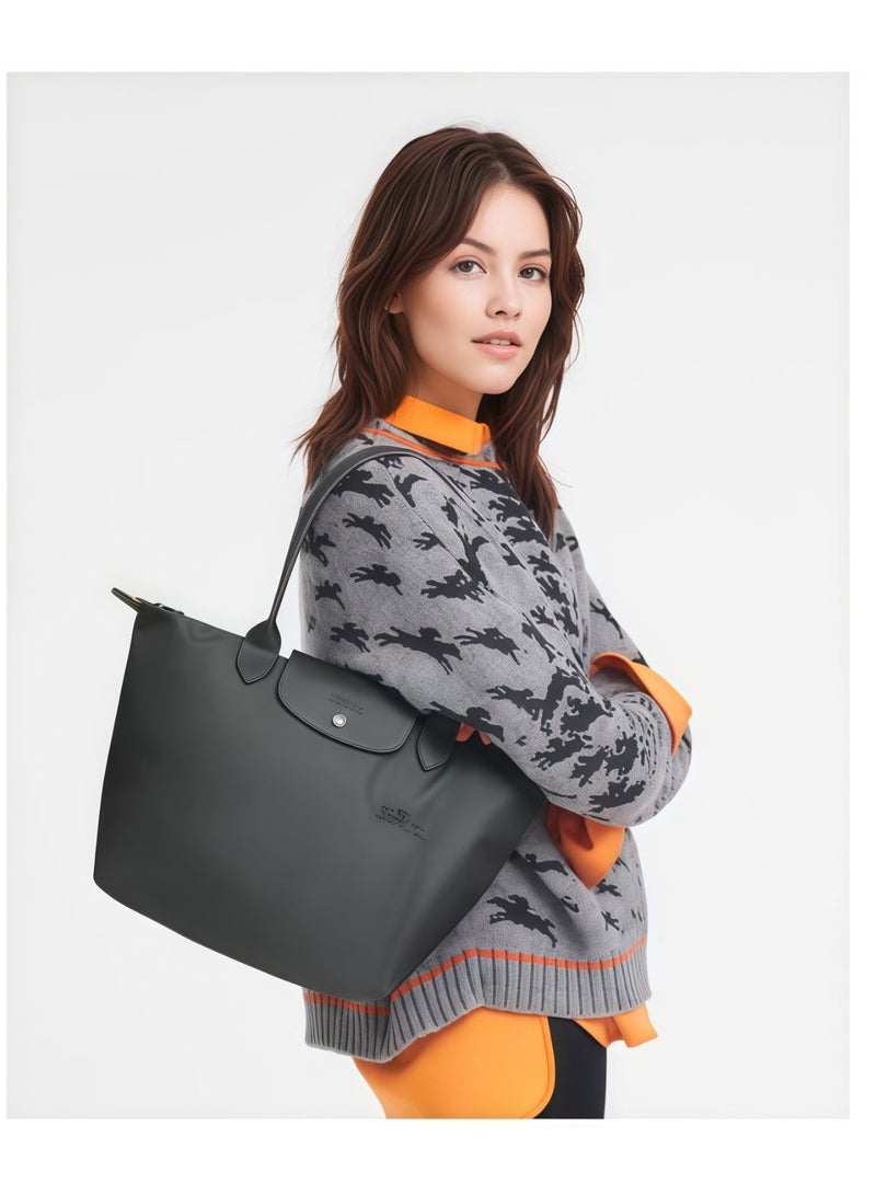 Longchamp Large Tote Bag for Women, Foldable Bag With Zipper Shoulder Bag, Handbag for Travel,Camera Bag Eyewear Bags - Image 2