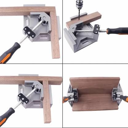 FLAMINGO ENTERPRISE FLAMINGO ENTERPRISE Corner Clamp 90 Corner Clamp with Adjustable Jaw for Woodworking Welding Photo Framing cm - Image 2
