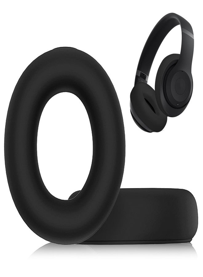 أغطية أذن Adhiper المقاومة للعرق لسماعات Beats Studio Pro، ملحقات حافظة سيليكون، وسادات أذن قابلة للغسل ومقاومة للعرق - أسود - Image 1