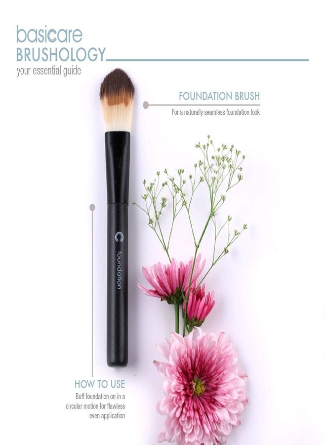 Basicare Foundation Brush For Liquid Makeup, Foundation Makeup Brush, For Flawless Liquid, Cream Foundation, Setting Powder, Concealer And Contour | Face | Kit - Image 4