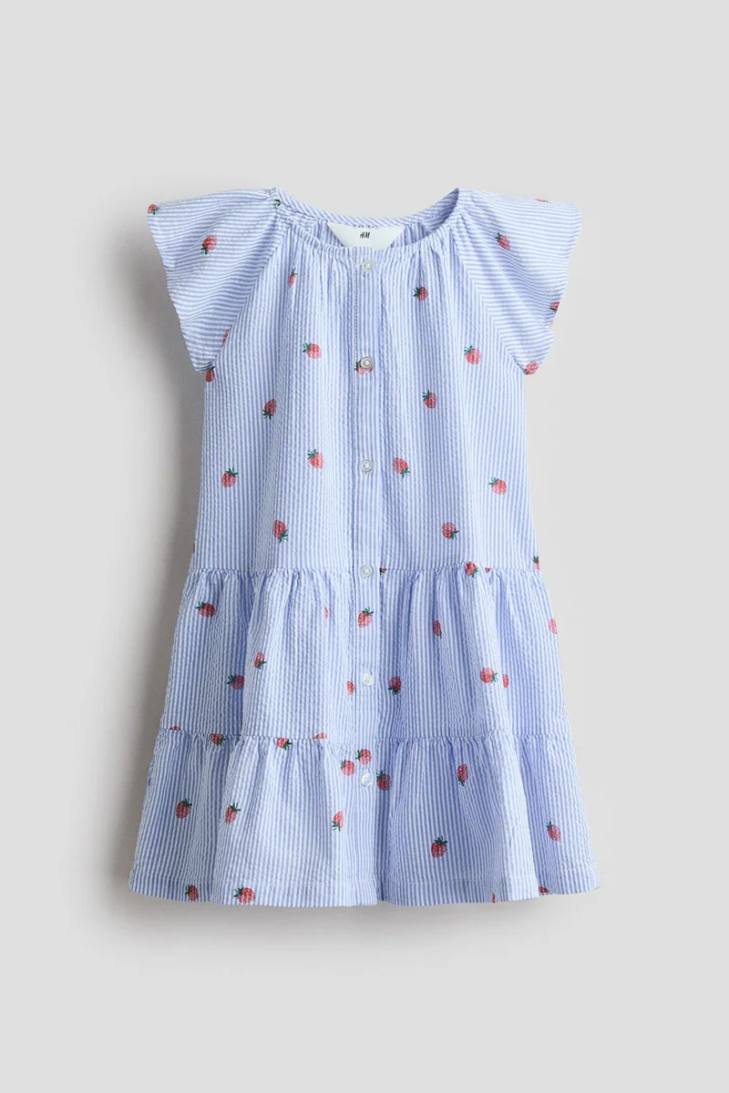 اتش اند ام فستان سيرساكر بطبقات