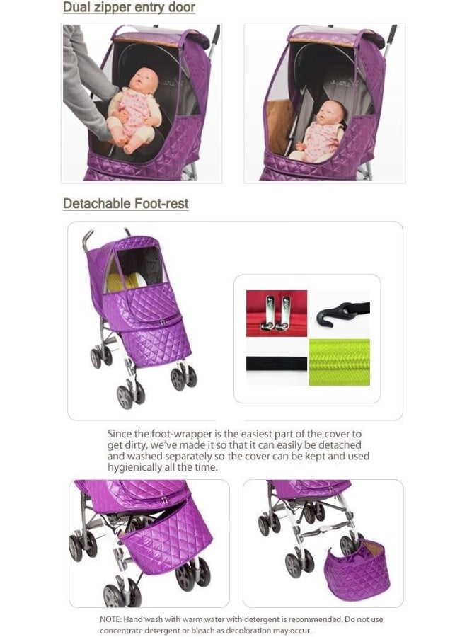 Manito Castle Alpha Stroller Weather Shield (Chocolate) - Image 3