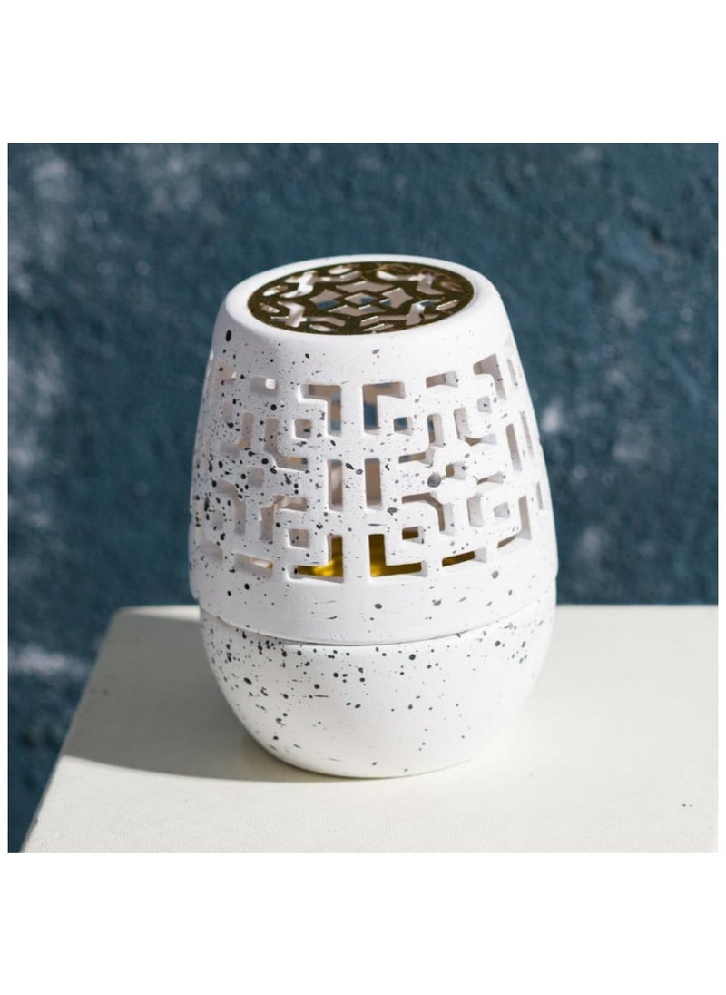 Generic Luxury incense burner with ceramic base, 6 cm long  - Image 1