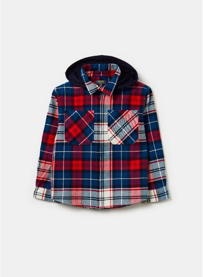 او في اس جاكيت شيك بغطاء رأس من الفليس - Image 1