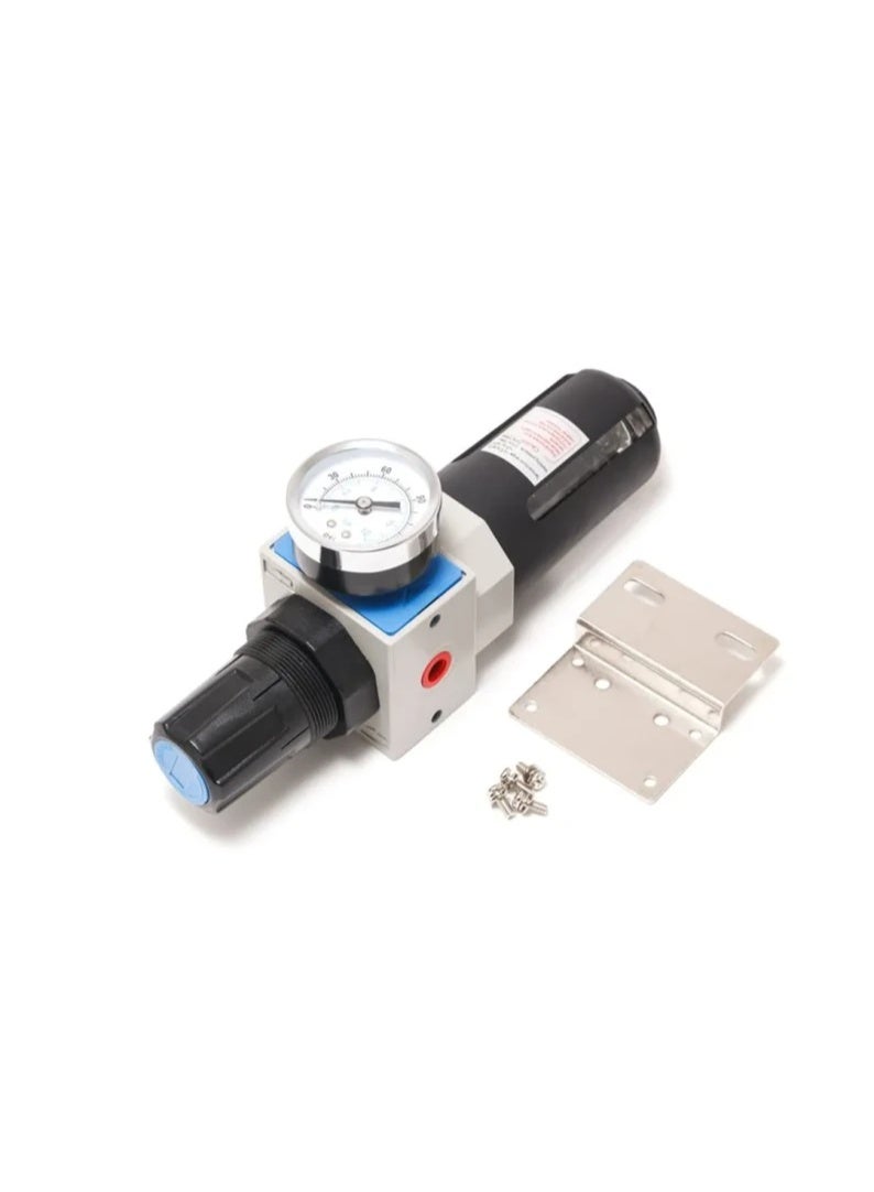 Air filter regulator with pressure indicator 1/4"