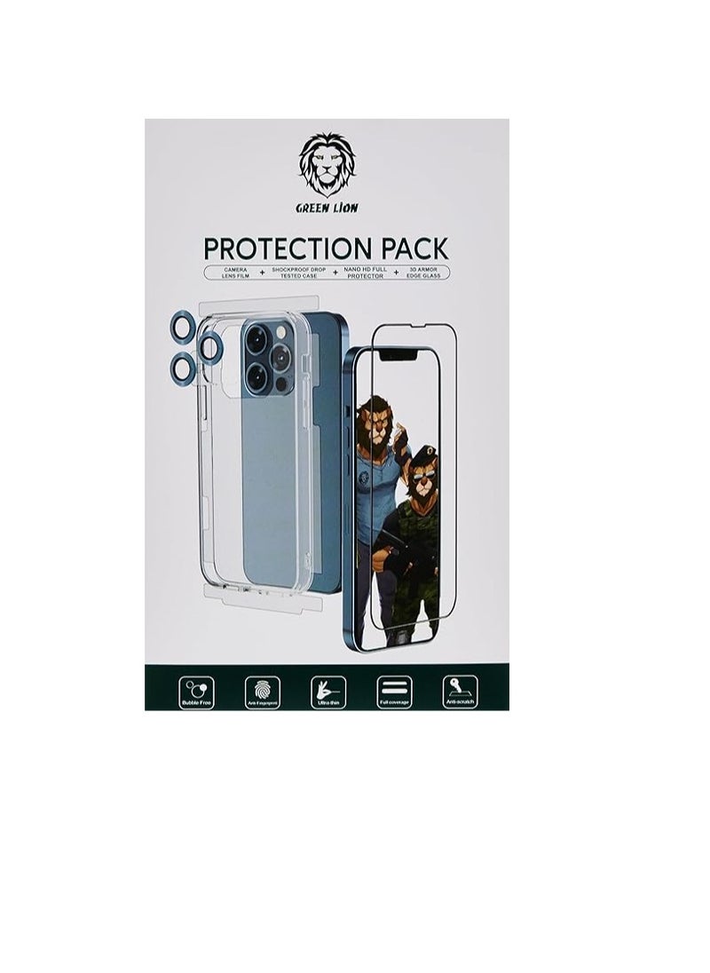 Green House Green 4 in 1 360° privacy protection pack for iphone 13 pro (6.1") - gold  - Image 3