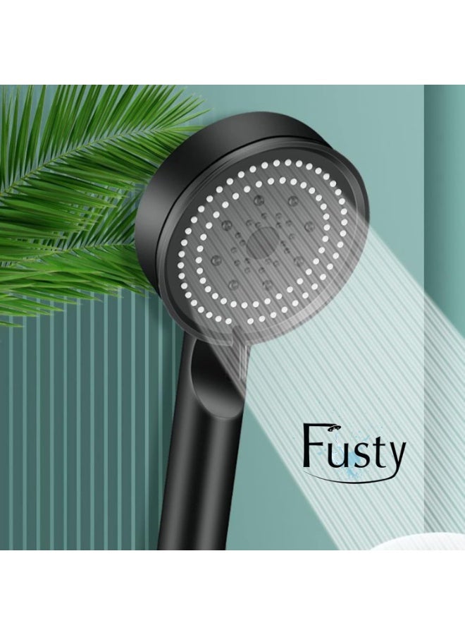 High Pressure Turbo Shower Head - Adjustable Water and High Pressure with 5 On/Off Settings and Easy Push Button - Turbo Shower Head for Bathroom - Image 4