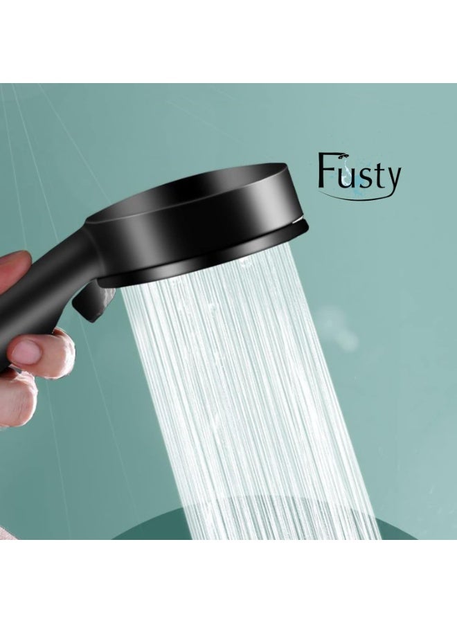High Pressure Turbo Shower Head - Adjustable Water and High Pressure with 5 On/Off Settings and Easy Push Button - Turbo Shower Head for Bathroom - Image 5