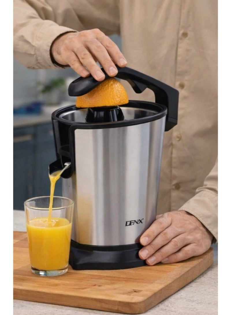 Denix Electric Citrus Juicer 130W Stainless Steel Orange Juicer Freshly Pressed Fruit For Squeezes Oranges Lemons Lime Juices BlackE DENX - Image 4
