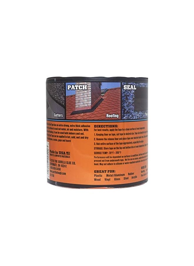Gorilla Gorilla Waterproof Patch & Seal Tape 4" X 10' Black, Pack Of 1  - Image 2