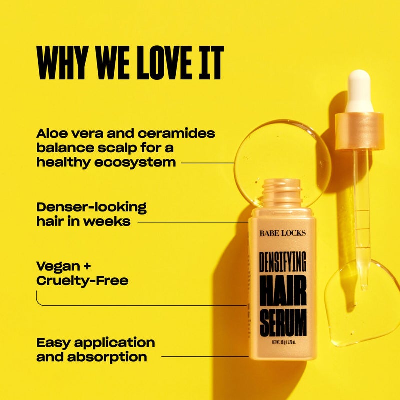 BABE ORIGINAL سيروم شعر بيبي الأصلي لتكثيف الشعر للرجال والنساء، يعزز كثافة الشعر المتساقط والشعر الخفيف - Image 4