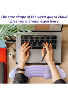 SYOSI Keyboard Cloud Wrist Rest, Ergonomic Support, High Density Memory Foam with Non Slip Base, Support for Home Office, Computer, Laptop, Gaming, Purple  - Image 5