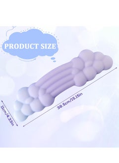 SYOSI Keyboard Cloud Wrist Rest, Ergonomic Support, High Density Memory Foam with Non Slip Base, Support for Home Office, Computer, Laptop, Gaming, Purple  - Image 2