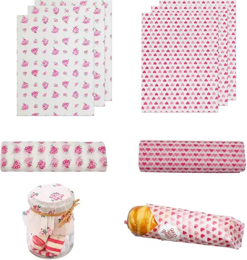 ١٠٠ ورقة من ورق ديلي، ورق للخبز، ورق للبرغر، أكياس مقاومة للدهون، ورق خبز صديق للبيئة، مقاوم للماء والزيوت، غير لاصق، ورق شمعي للطعام، الجبن، رقائق الساندويتش (لاف +