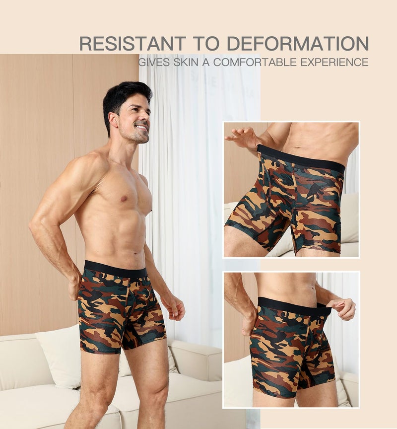 HAVVIS Men's Performance Underwear Boxer Briefs Soft Comfortable Bamboo Viscose Underwear for Men Multipack (L, Boxer Briefs : A02-9 Pack) - Image 4