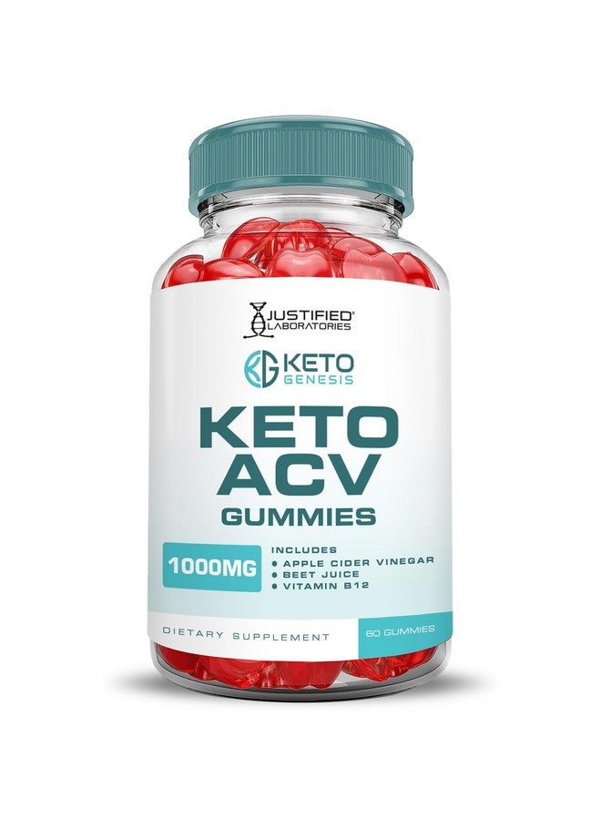 Justified Laboratories Keto Genesis Keto ACV Gummies Advanced Formula 1000MG Keto Genesis Keto Gummies Apple Cider Vinegar Formulated with Pomegranate Beet Juice Powder B12 Vegan Non GMO 60 Gummys - Image 4