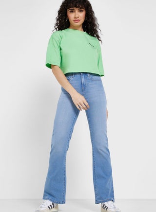High Waist Flared Jeans