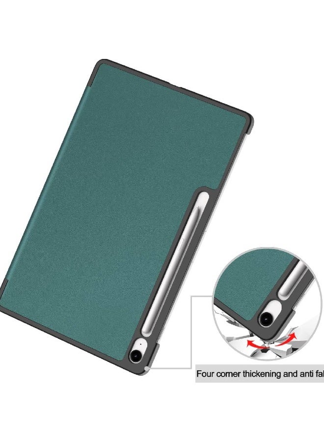 ZOOMEE Flip Case for Samsung Galaxy Tab S10 FE+ Plus 13.1 inch 2025 (SM-X620, SM-X626, SM-X626B) Cover with Pencil Holder Shockproof Lightweight Trifold Stand Tablet Shell with Auto Wake/Sleep - Green - Image 5