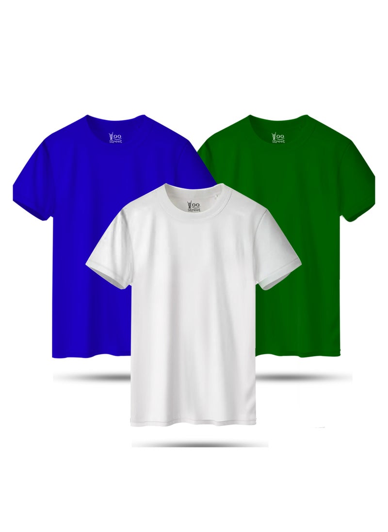 Bundle of 3 Classic T-Shirts - WHITE BLUE GREEN - pzsku/Z3AB5F9E29EDFA7652EE8Z/45/_/1728987901/ce90aa79-fdbb-491b-a306-2b064a7ef2dd