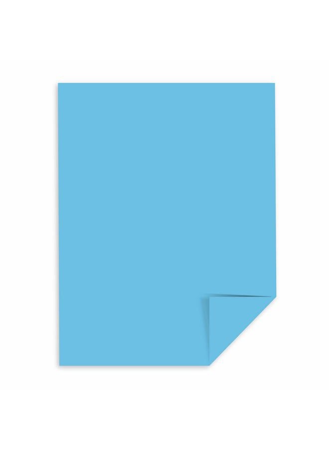 Astrobrights ® Color Card Stock, 8 1/2" x 11", FSC® Certified, 30% Recycled, 65 Lb, Lunar Blue, Pack Of 250 - Image 2