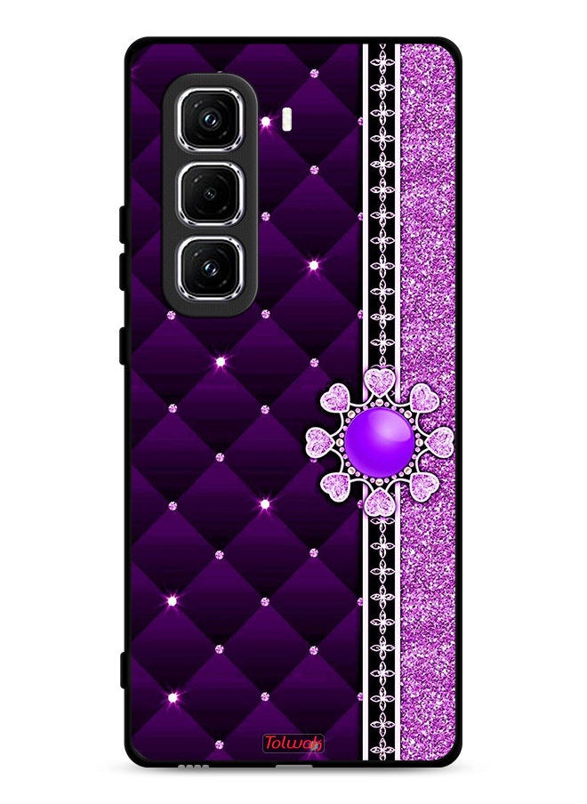 Tolwak Infinix Hot 50 Pro Plus 4G Protective Case Cover Glitter Hearts  - Image 1