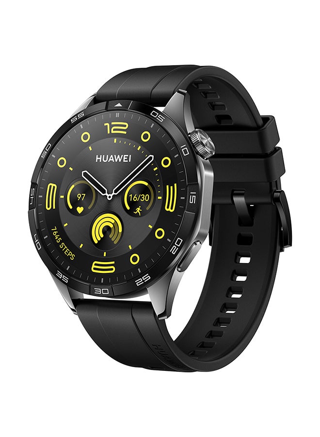 HUAWEI WATCH GT 4 46mm Smartwatch, 14 Days Battery Life, Science-based Calorie Management, Dual-Band Five-System GNSS Position, Pulse Wave Arrhythmia Analysis, Heart Rate Monitor, Android & iOS Black - Image 1