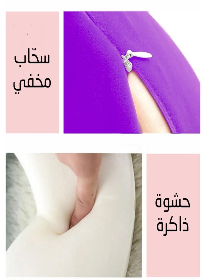 ARINA 32 * 32 * 8 cm double sided neck pillow designed to support head and neck during sleep and provide perfect comfort. - Image 5