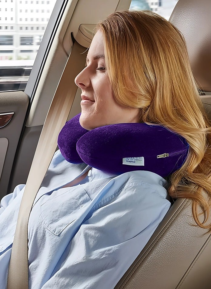 ARINA 32 * 32 * 8 cm double sided neck pillow designed to support head and neck during sleep and provide perfect comfort. - Image 1