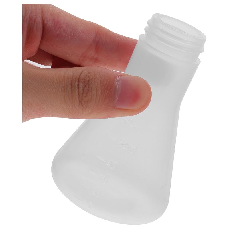 10pcs 50ml Pp Plastic Erlenmeyer Flask Set with Lid Conical Lab Flask for Experiment Science Supply - Image 4