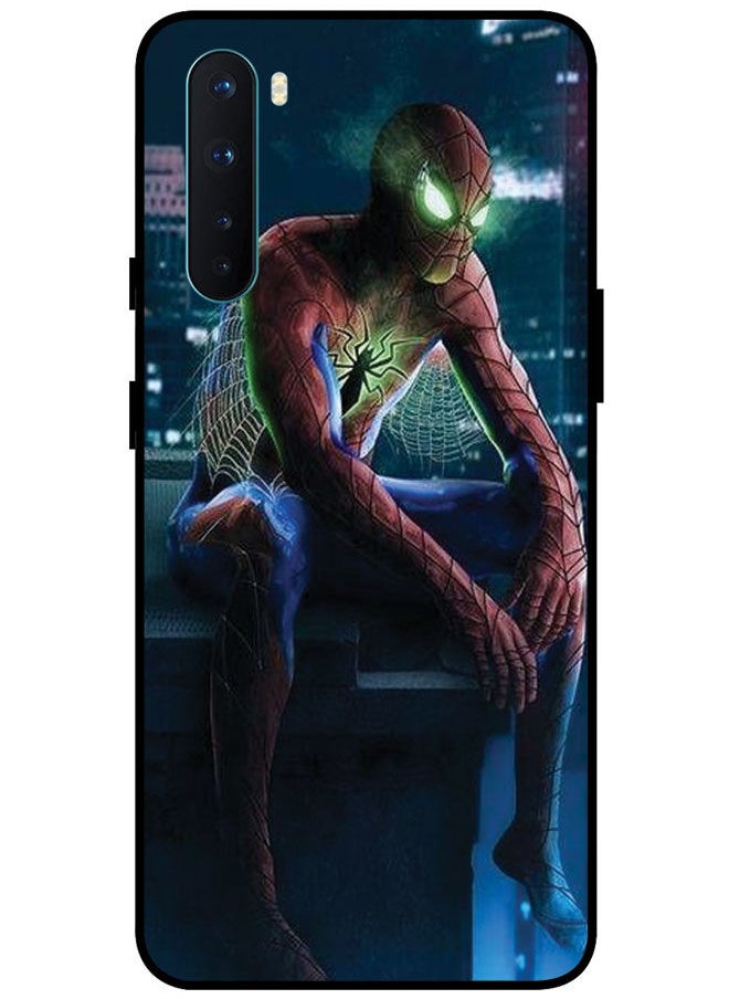 EYE CATCH - Protective Case Cover For OnePlus Nord Smart Series Printed Protective Case Cover for OnePlus Nord Spiderman Sitting - Image 1