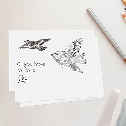 Sweetzer & Orange S&O 300gsm 5x7” Postcard Paper Cardstock (Both Sides Blank) For Art or Message Notes Sheets for Mailing. White Blank Greeting Slips, Index Flash Printable Letter Note Set. Bulk Post Tags– 50 Pack - Image 3
