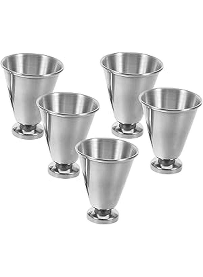 5Pcs Stainless Steel Communion Cups Set for Church Worship Services Easy to Clean - Image 1