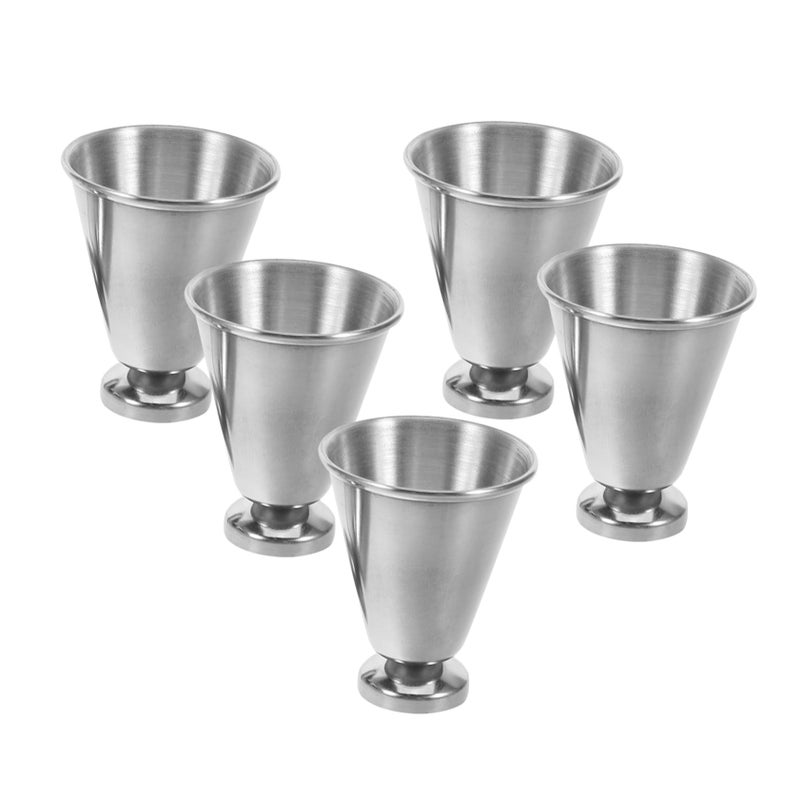 5Pcs Stainless Steel Communion Cups Set for Church Worship Services Easy to Clean - Image 2