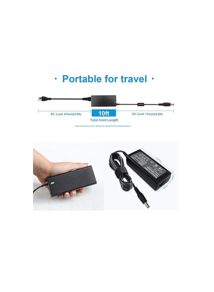 Terabyte شاحن تيار متردد 19 فولت 3.42 أمبير 65 واط متوافق مع توشيبا ساتلايت PA3714U-1ACA PA3917U-1ACA PA3715U-1ACA C55 C55T-A5222 C655 C855D L305D L505 L655 L755 A665 A505 P755 P775 P855 P875 مقبس 5.5x2.5 مم - Image 5