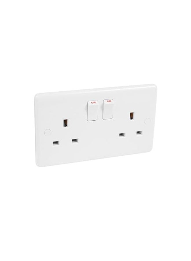 Duravel Wall Socket with Switches, 2-Gang Electrical Outlet - Image 5