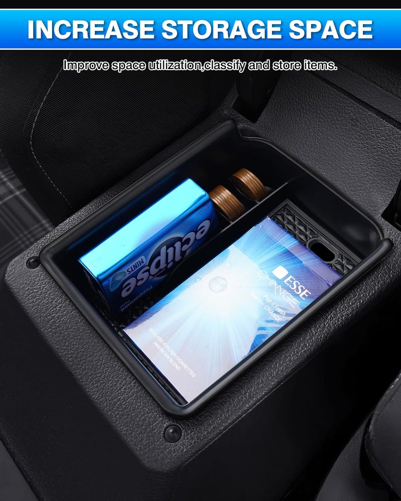 Karltys Center Console Organizer Tray for VW Volkswagen Golf GTI R MK8 2022 2023 2024 2025 Accessories Car Middle Console Organizer Insert Tray Armrest Storage Box with Non-Slip Black Silicone Mat - Image 5