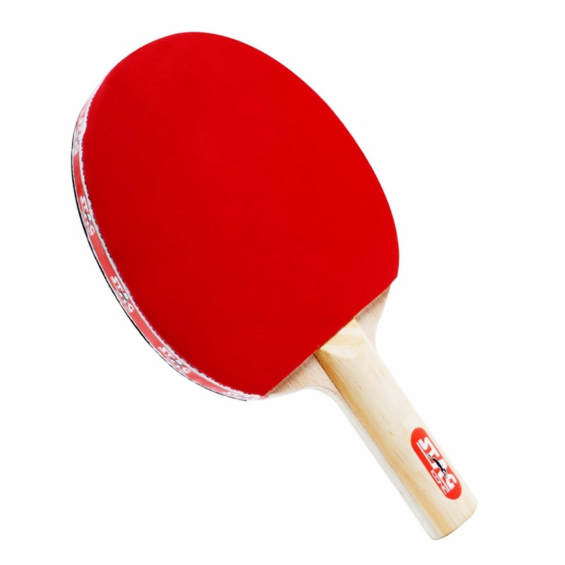 STAG مضرب تنس طاولة أيقوني 2 نجمة | مطاط معتمد من ITTF | سلسلة تدريب للمبتدئين لمضرب بينغ بونغ | مضرب مصمم خصيصًا بمقبض مريح - عبوة من 2 - Image 5